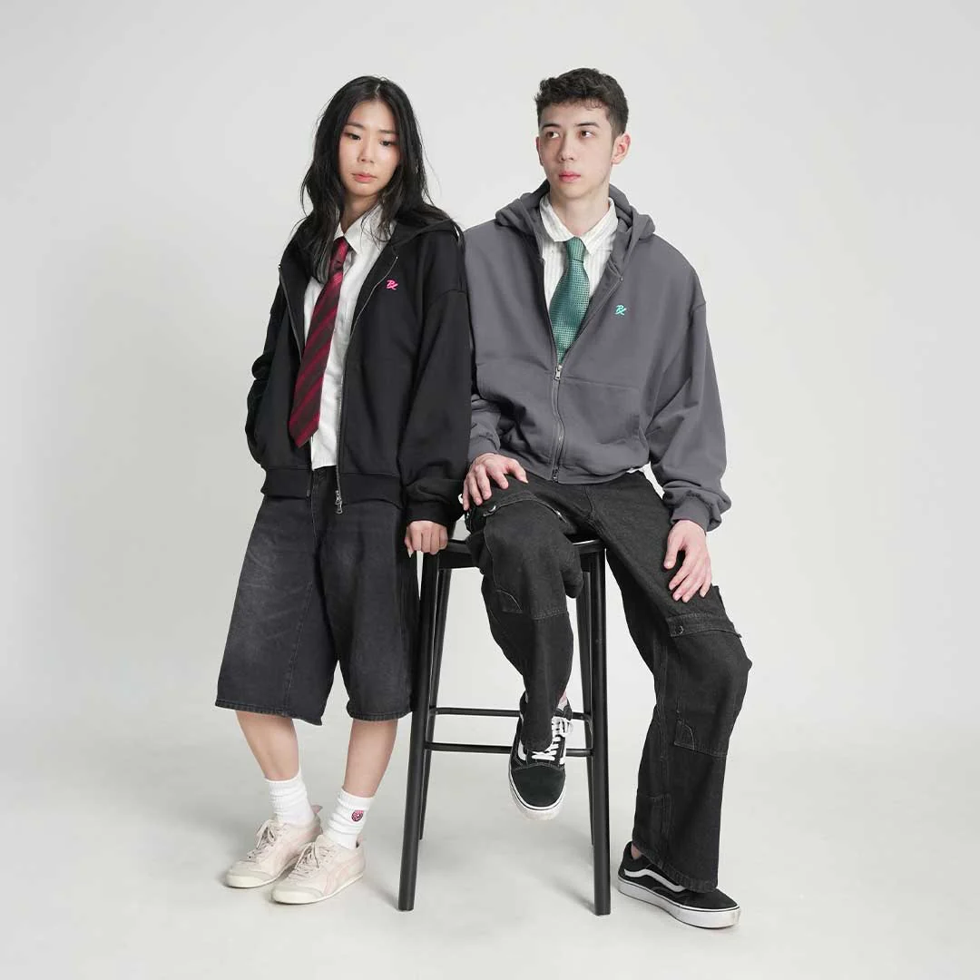 PRX Zip Hoodie Black - Image 9